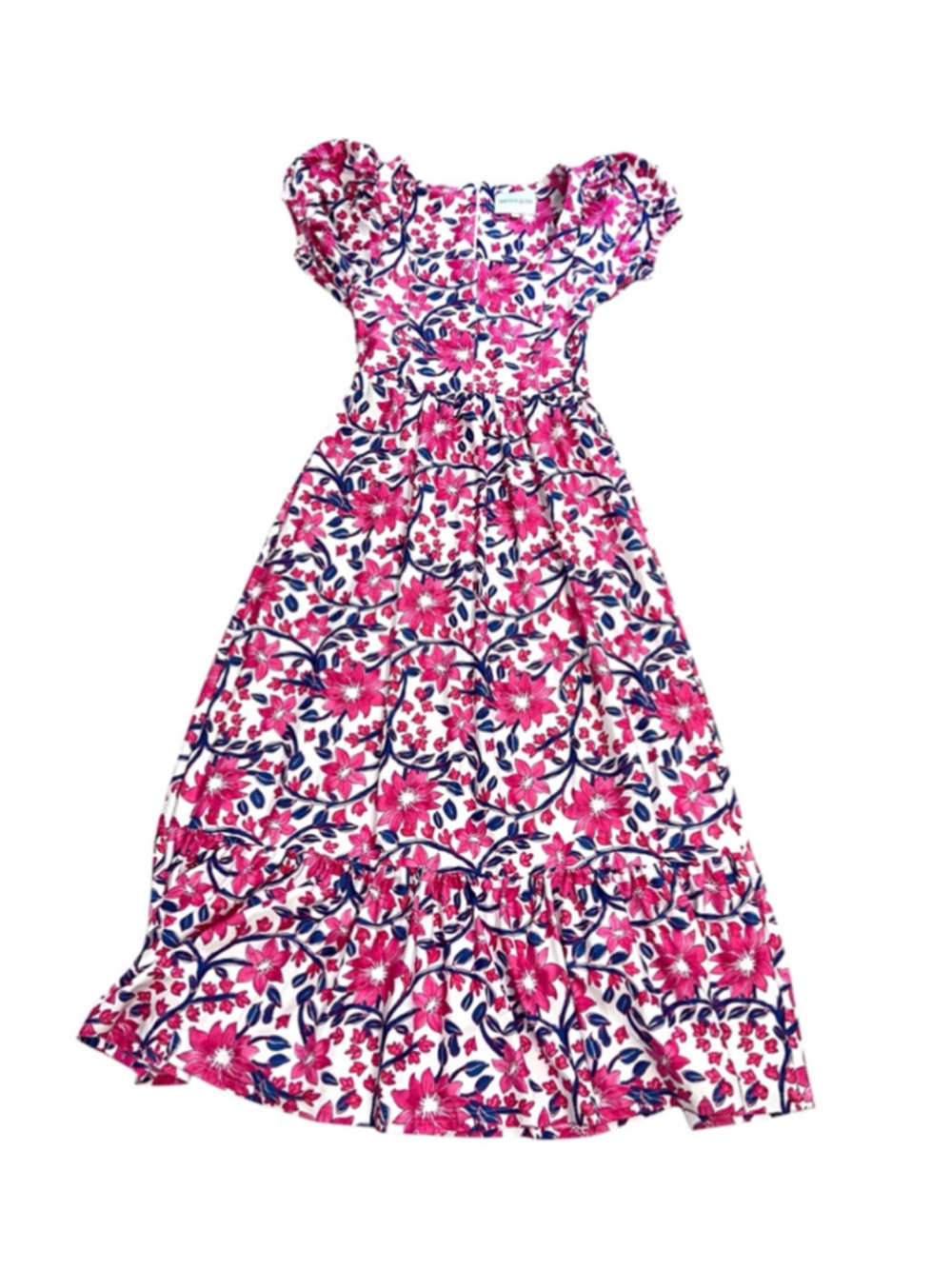Women's SMITH & QUINN White Pink Floral Maxi Dress M